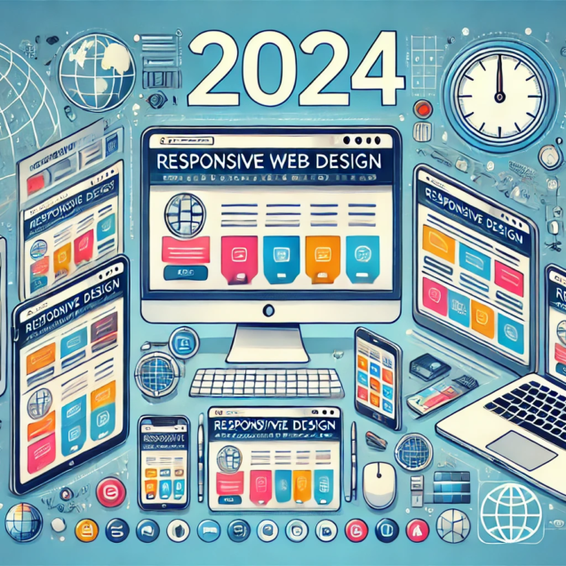 Concept of responsive web design in 2024